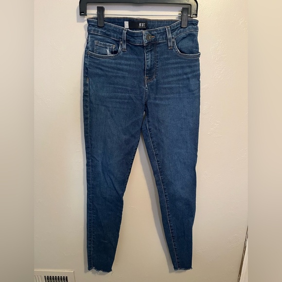 Kut from the Kloth Women's Classic Blue Mia Toothpick Skinny Jeans - Picture 2 of 12